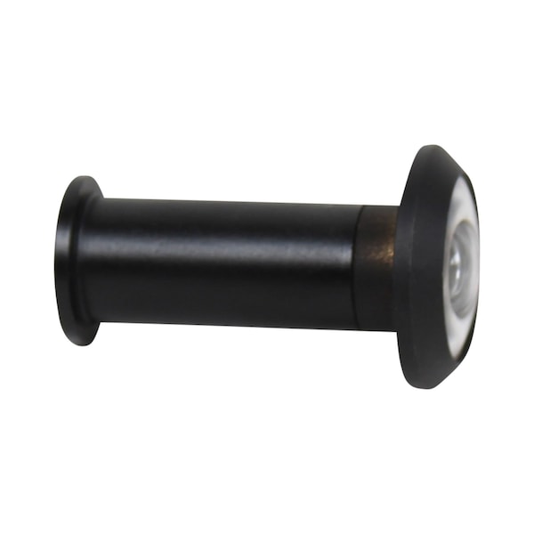 Pamex 180 Degree Door Viewer for 1-3/8in to 2-1/4in Door Matte Black Finish DD01180BL - main